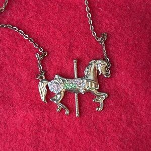 Disney Parks collection carousel horse necklace